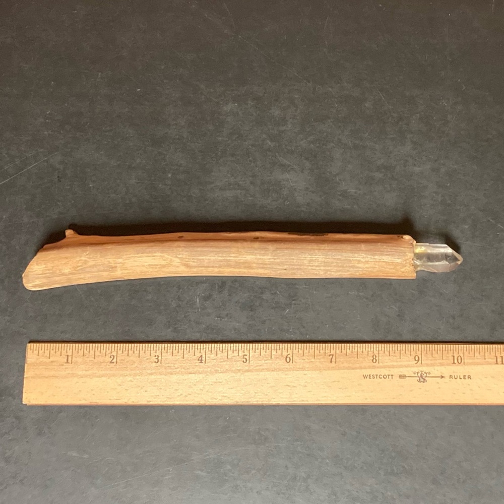 Quartz Crystal & Wood Magic Healing Wand